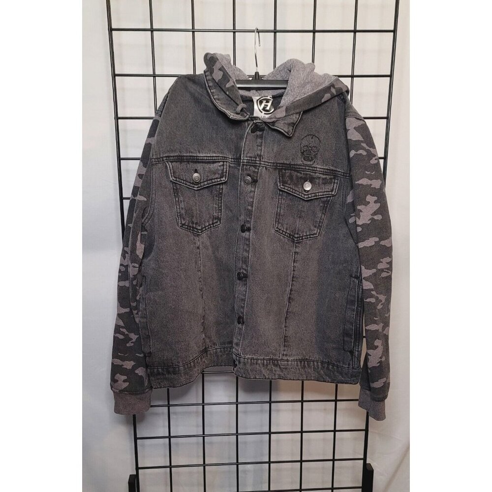 Vintage H  California Ranchwear Western Denim  Black Gray Jacket Men’s 42-44